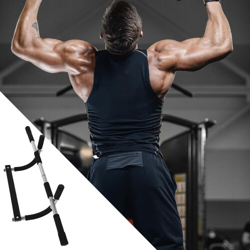Pull-Up Bar Door Opening - Heavy-Duty Door Frame Pull-Up Bar for Home Gym, Adjustable Width, Easy Installation 2