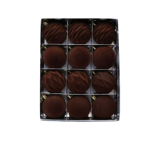 (Brown) 12 pcs Christmas Balls Christmas Decorations Uk