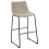 Beliani Set of 2 Bar Chairs FRANKS Beige 4