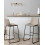 Beliani Set of 2 Bar Chairs FRANKS Beige 2