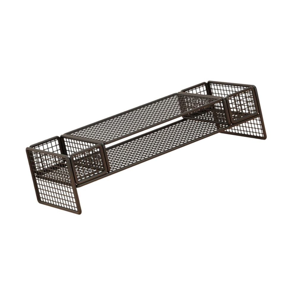 Computer Monitor Stand With Heat Dissipation Bracket, Adjustable Height, Multifunctional Office Desk Organizer, Black 6947110393803