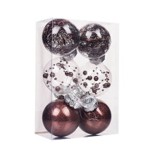 (Coffee) 6 pcs Christmas Balls Early Christmas Presents