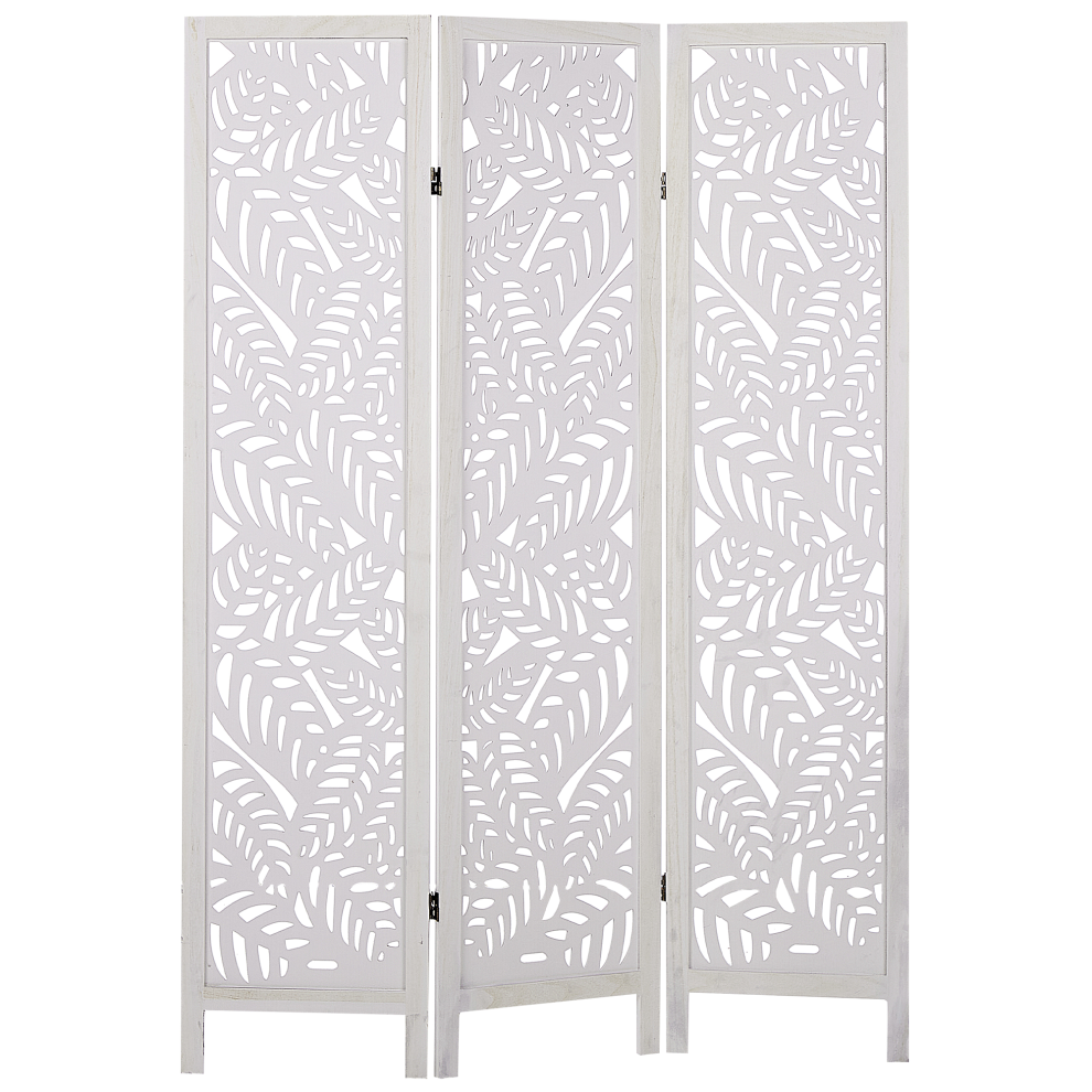3 Panel Room Divider MELAGO White 122 cm 170 cm