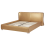 Beliani Bed Leather PARIS 180 x 200 cm (EU Super King) Gold 3