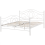 Beliani Bed Metal LYRA 160 x 200 cm (EU King Size) White 4