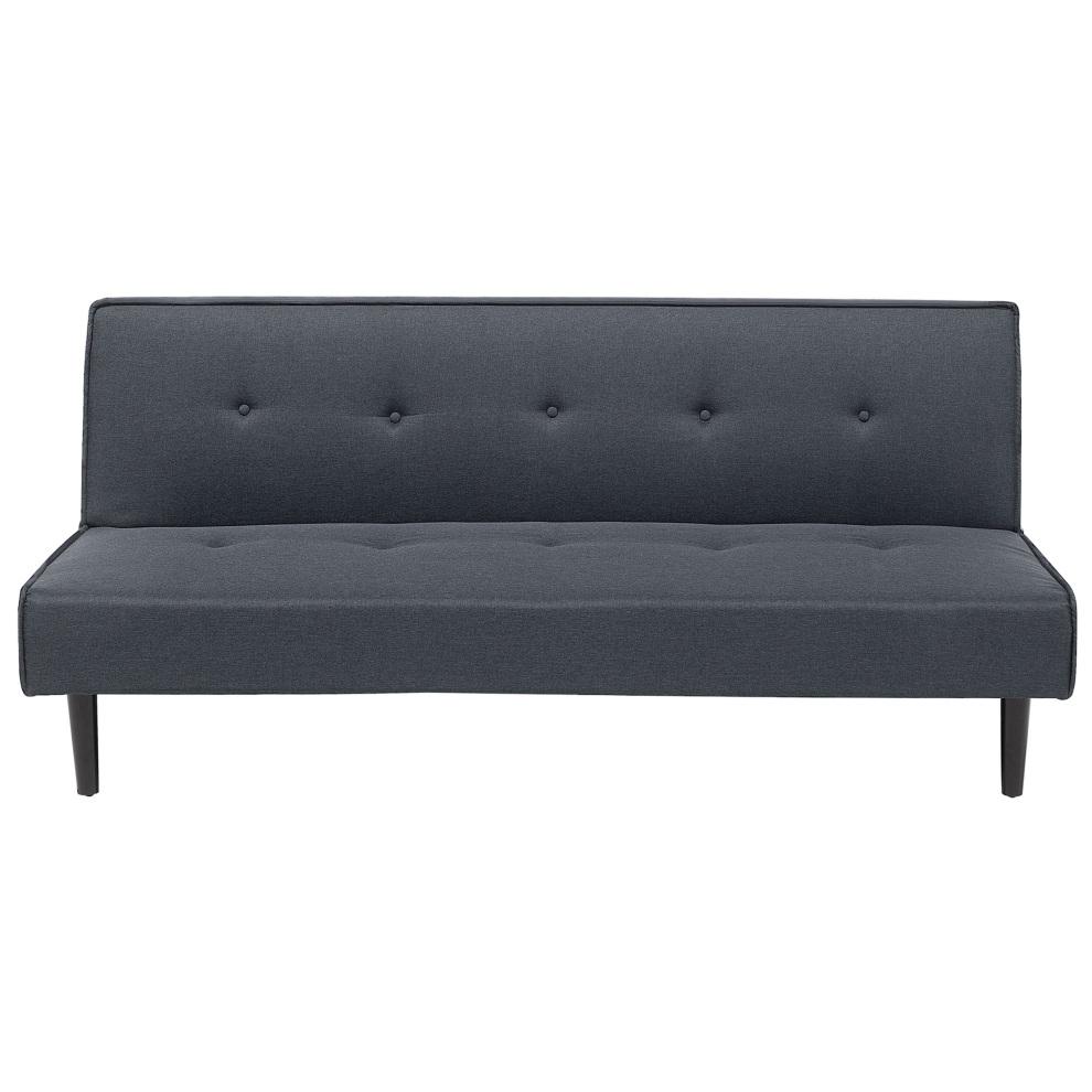 Sofa Bed 3 Seater VISBY Fabric Dark Grey