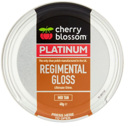 Cherry Blossom Regimental Gloss Mid Tan Polish 40G
