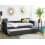 Beliani Trundle Bed Fabric LIBOURNE 80 x 200 cm (EU Small Single) Dark Grey 2