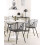 Beliani Set of 2 Dining Chairs HOBACK Metal Black 2