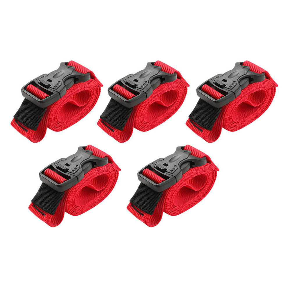 5 Stuks Stropdas Camping Vrachtriem Plastic-image