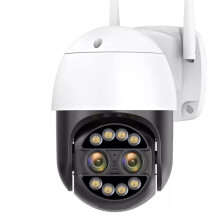 Security Camera Outdoor 4MP Dual Lens WiFi PTZ Camera 8X Hybrid Zoom 360 Auto Tracking Color Night Vision IP66 Waterproof