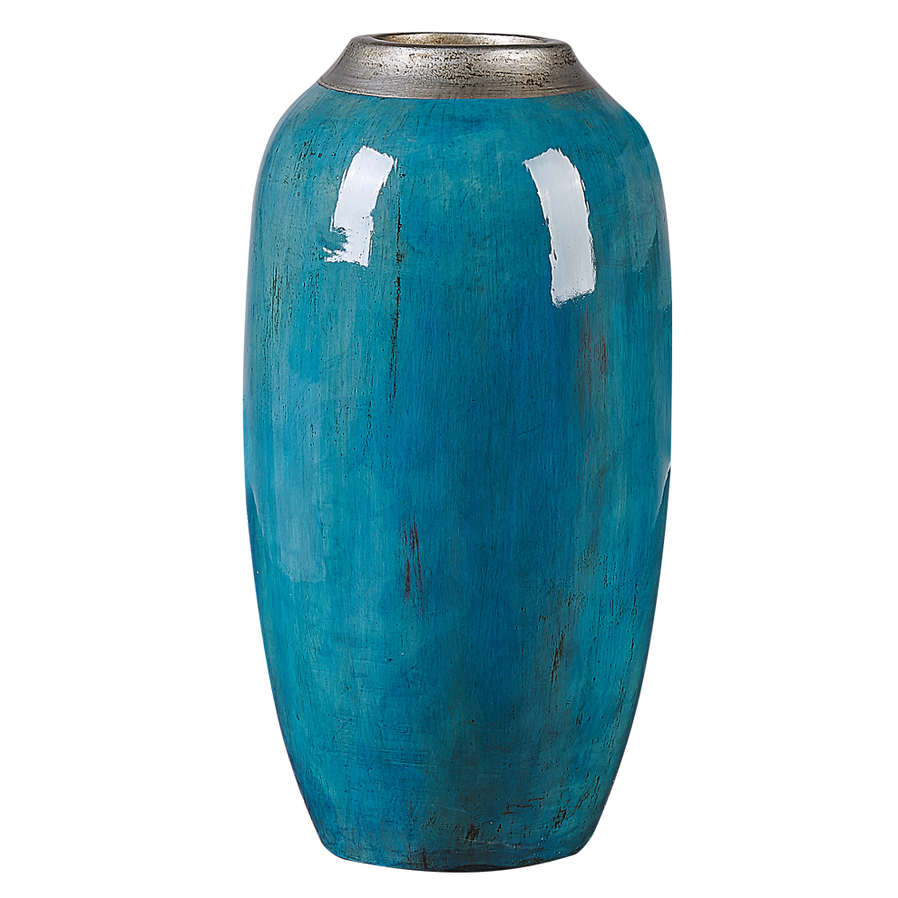 Decorative Vase MILETUS Ceramic 42 cm Blue