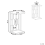 Beliani Side Table PANDALE White Marble 3