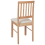 Beliani Set of 2 Dining Chairs ORONO Wood Light Brown 5