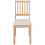 Beliani Set of 2 Dining Chairs ORONO Wood Light Brown 4