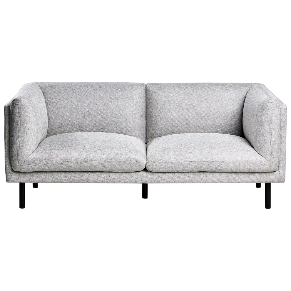 Sofa 2 Seater VORGOD Fabric Light Grey