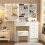 Vanity makeup Table Set Dressing Desk with 10 LED Lights Mirror 2