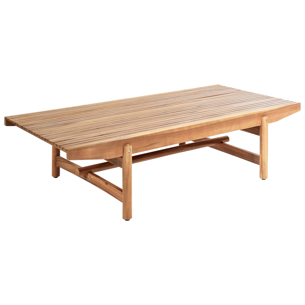 Garden Coffee Table GIAVENO 145 cm 79 cm Acacia Wood Brown