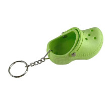 (Green)100%New,Mini Crocs Sandal Keychain Charm Keyring Key Holder Novelty keychain Gift