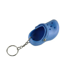 (Light blue)100%New,Mini Crocs Sandal Keychain Charm Keyring Key Holder Novelty keychain Gift