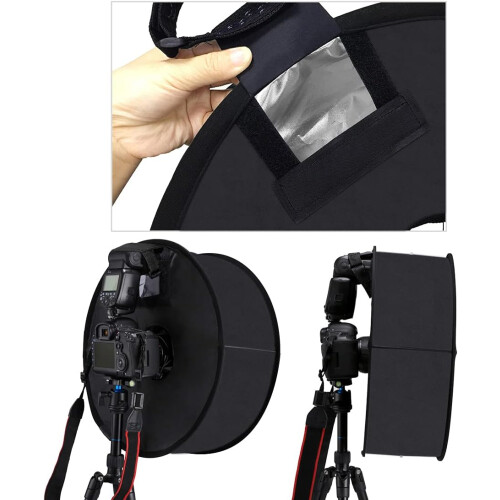 Round Flash Softbox Diffuser 18 Inch 45cm Portable Ring Flash Soft Box for Speedlight Macro Portrait Photography 1
