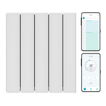 (1000W) Exo Wifi Aluminium Electric Radiator, Wall Mounted