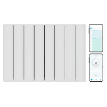 (2000W) Exo Wifi Aluminium Electric Radiator, Wall Mounted