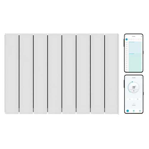 (2000W) Exo Wifi Aluminium Electric Radiator, Wall Mounted