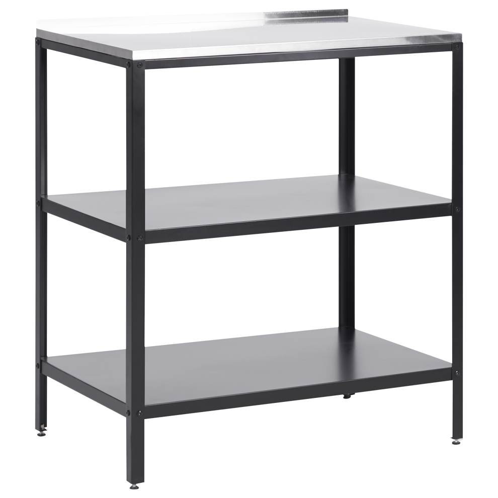 Outdoor Kitchen Island VILAMA Metal Black