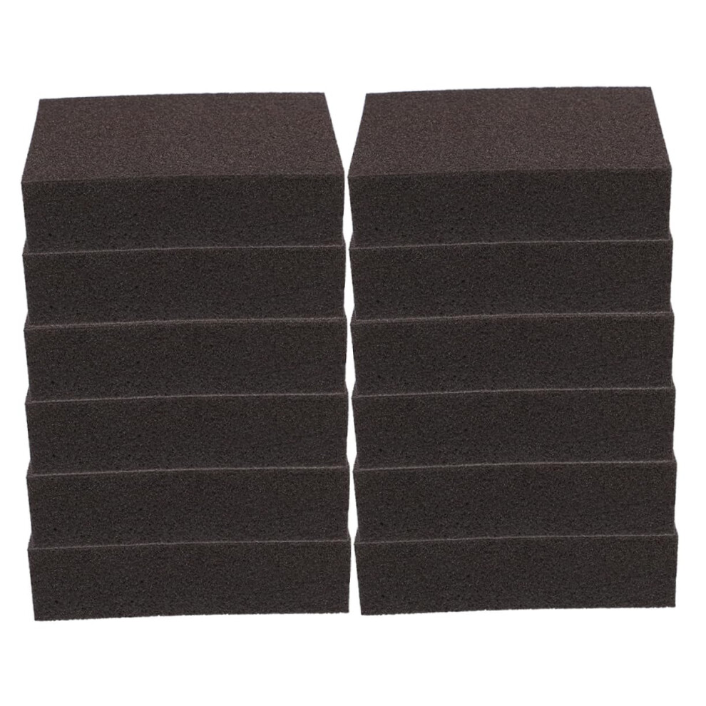 12 Piece Sanding Sponge Blocks For Woodworking, Polishing And Grinding, Wood Block With Corundum, 5X3x1 Inch 6482260897561