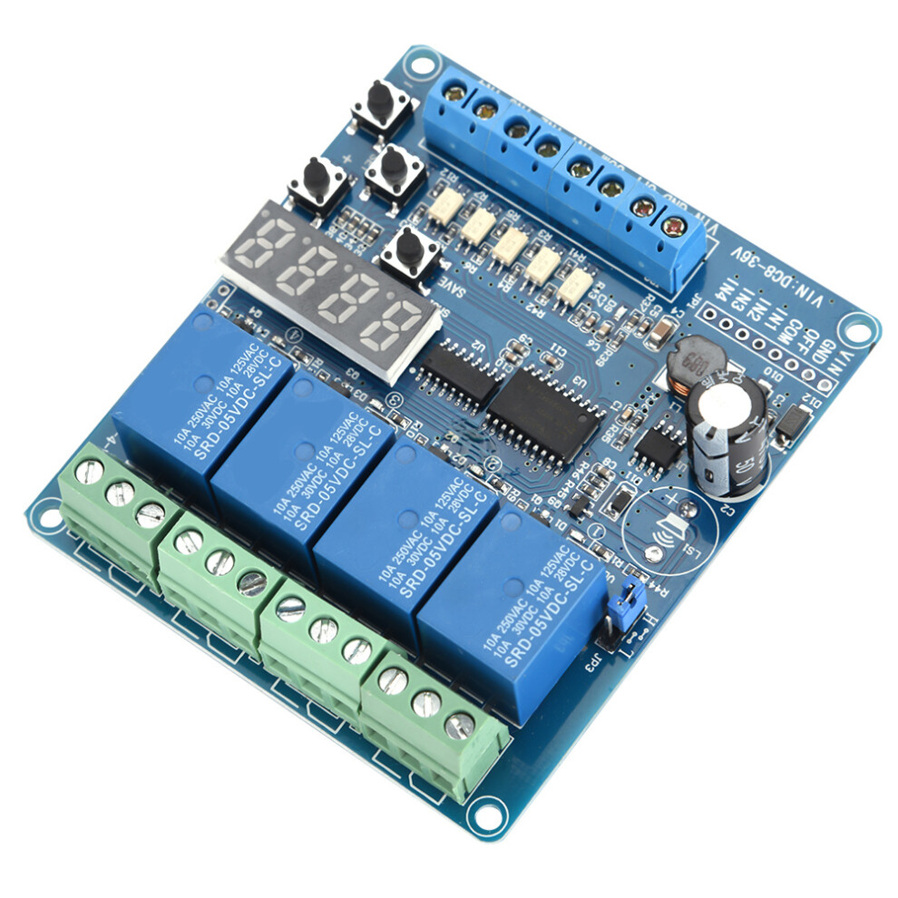8-36V 4-channel Multifunction Time Delay Relay