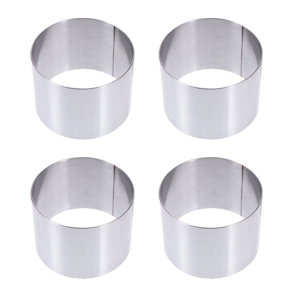 Bakgereedschap 4 Stuks Ronde Mousse Cake Biscuit Gladde-image