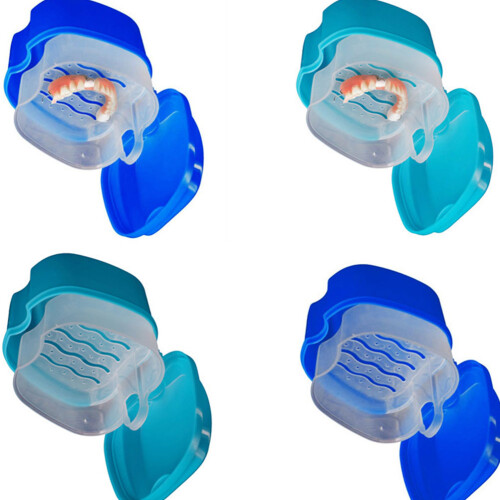 Multi Color Denture Storage Box Plastic Case for Retainer Safe Use 2