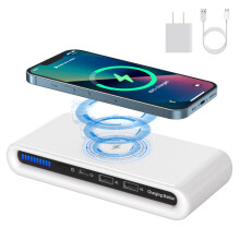 Wireless Charger 30W USB Charging Station for iPhone 15/14/13/12 Pro Max and Google Pixel with USB C Ports