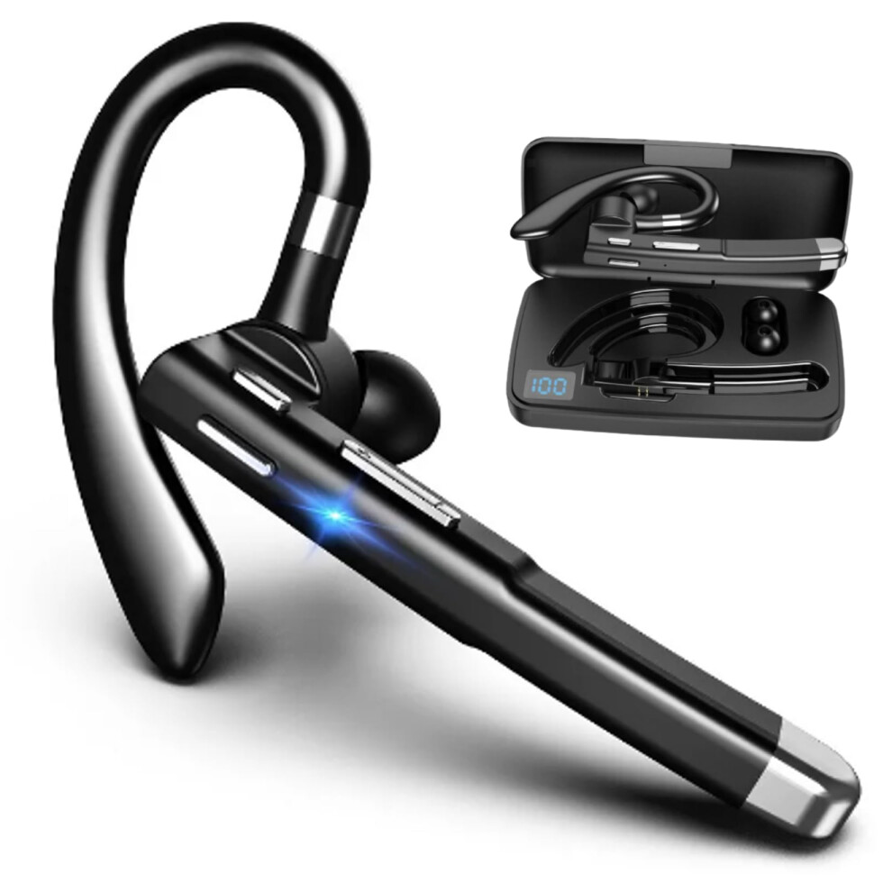Bluetooth Wireless Earpiece For Cellphone, Bluetooth 5.1 Headset With Charging Case, Dual Mic Noise Cancelling, Ios And Android Compatible 6482260897806
