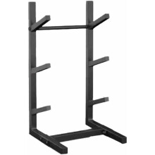 Floor-Standing Snowboard Rack for Sample Board Display, Ski and Skateboard Storage, Black 25x25x51cm