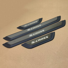 Akcesoria samochodowe do Suzuki s-cross 2022-2025 próg drzwi płyta chroniąca przed zarysowaniem tapicerka części samochodowe naklejki progowe