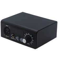 2-Channel Microphone Preamplifier XLR Audio Interface with Phantom Power for Studio and Live Sound Recording