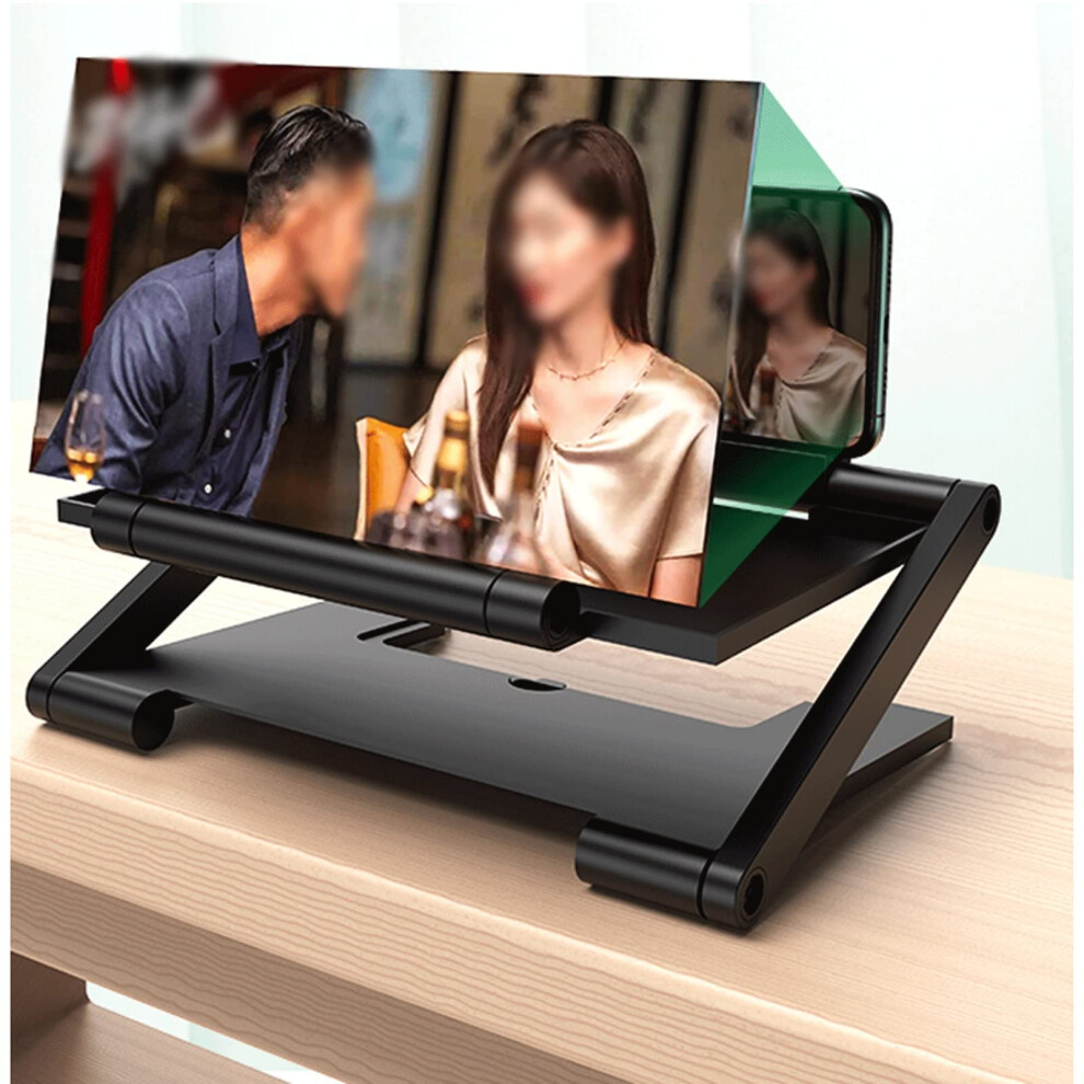 Phone Screen Magnifier 3D Amplifier Projector For Movies Videos Games, Foldable Adjustable Stand For All Smartphones 6447073883767