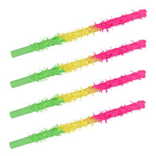 4-Piece Colorful Piñata Sticks Set for Birthday Parties, Lightweight and Convenient Party Supplies
