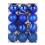 (Blue) 24 pcs Christmas Balls Christmas Decorations Uk 1