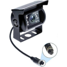 Waterproof Reverse Camera - 4 Pin Connection - Compatible with 12V and 24V Systems - Night Vision for Vehicles, Buses, Trucks, and Caravans