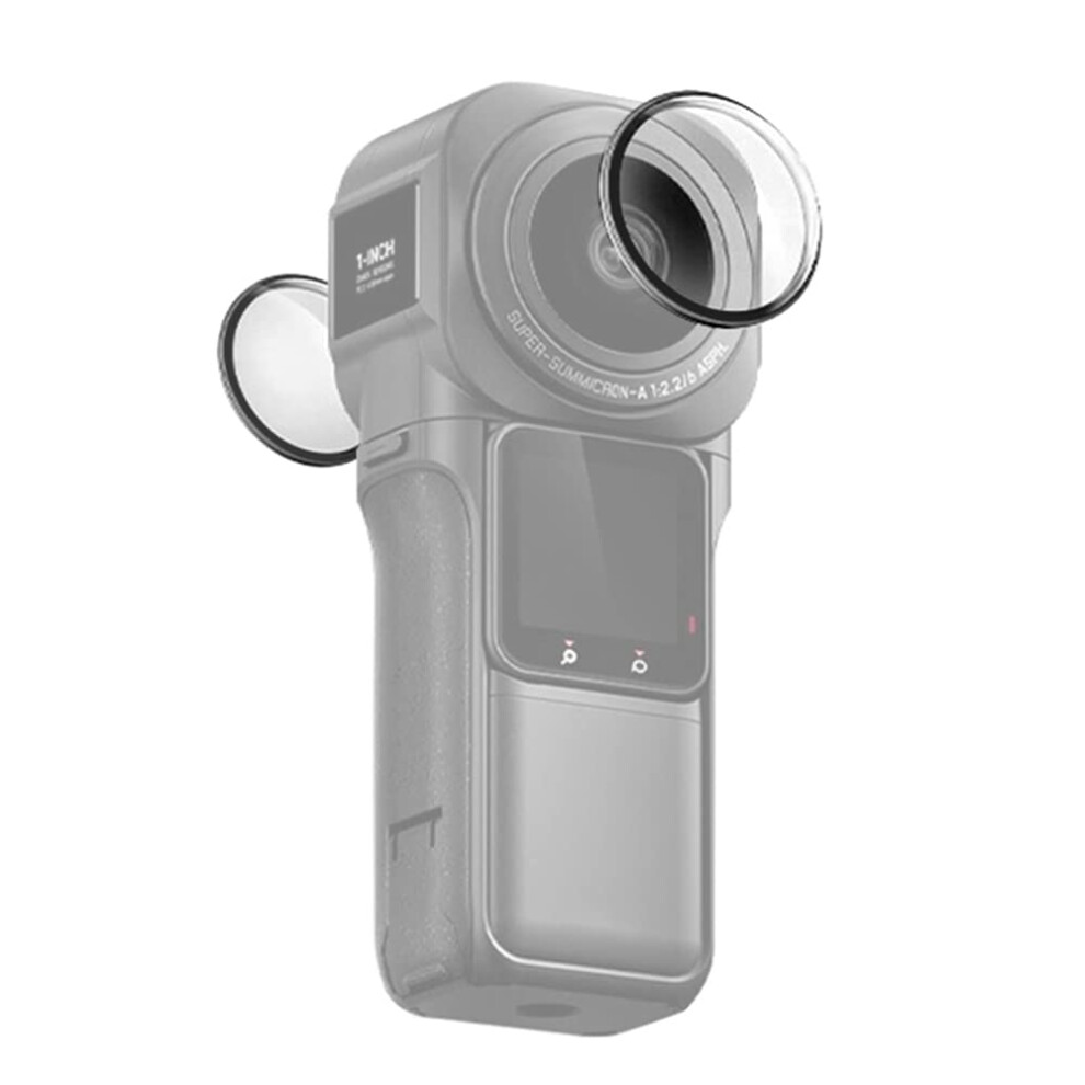Panoramic Lens Protectors - 2 Pack Protective Lens Caps Compatible With Insta360 One Rs Camera 1 Inch 360 Edition 6482260898063