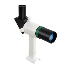 6X30 Metal Finder Scope with Crosshair, 90 Guide Telescope for Astronomical Use, Adjustable Bracket, Positive Image
