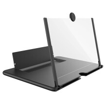 Cell Phone Screen Amplifier 14-Inch Foldable Magnifier for Movies Videos Black Portable Eye Protection Accessory