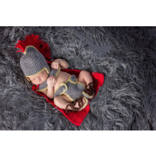 Newborn Baby Photography Props Outfits Crochet Knitted Costume for Infant Boy Girl Photoshoot - Soft Cotton, 0-3 Months