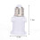 (White)PBT Fireproof E27 Bulb Adapter Lamp Holder Base Socket Conversion with EU Plug 2