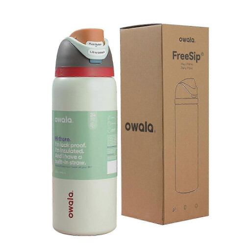 (light greenL) Large 24oz Off-White Thermal Bottle for Adventures