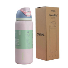 (lotus colorM) Large 24oz Off-White Thermal Bottle for Adventures