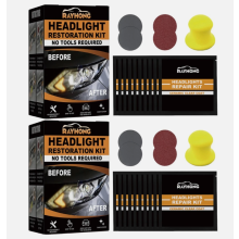 (2Set) Restowipes Headlight Restoration Kit, Resto Wipes, Automotive Headlamp Fluid Kit
